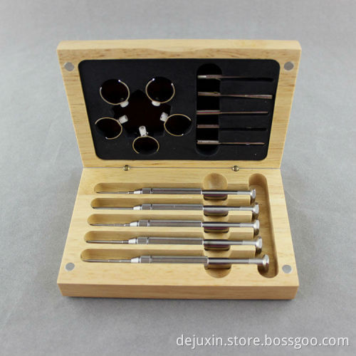 China factory supply high-end quality with elegant wood box screw driver